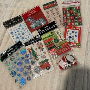 HOLIDAY STICKER LOT//NWT// 8 BRAND NEW STICKER SHEETS